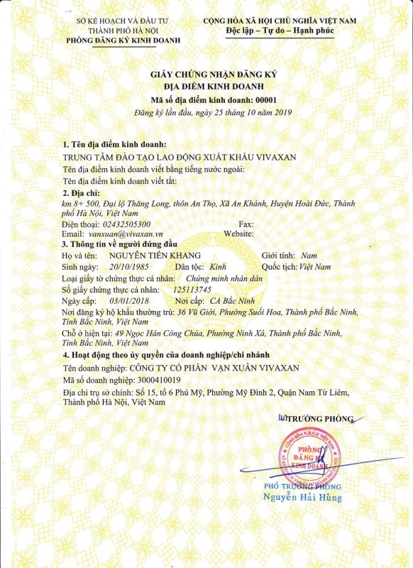 Công ty cổ phần Vạn Xuân Vivaxan